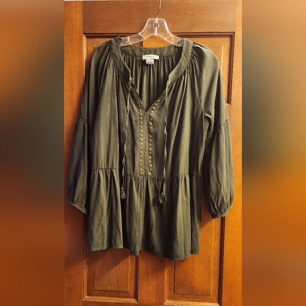 Women's Liz Claiborne Green Blouse